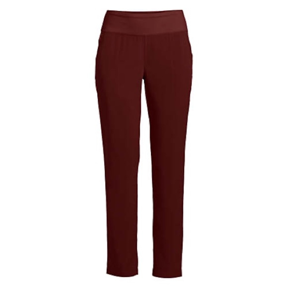 Lands End Petite High Rise Everyday Active Straight Pants